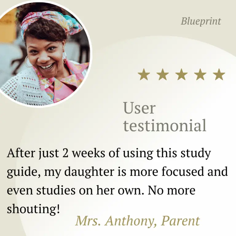 After just 2 weeks of using this workbook, my daughter is more focused and even studies on her own. No more shouting!
